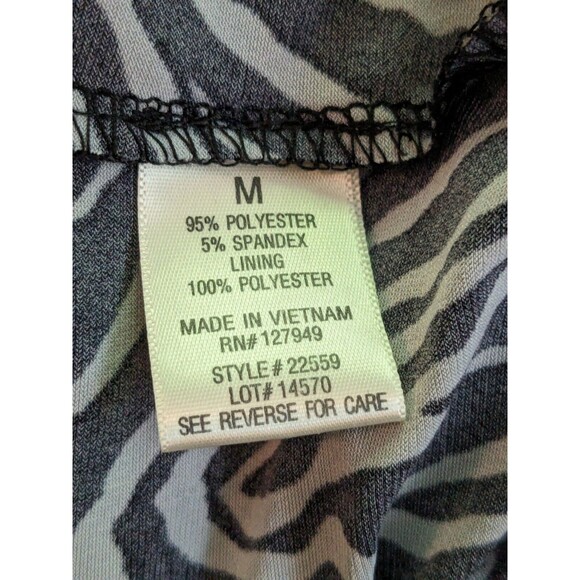 Emma & Michele Jumpsuit Womens M Zebra Print Halter Flared Sleeveless Tie Back - Picture 5 of 13